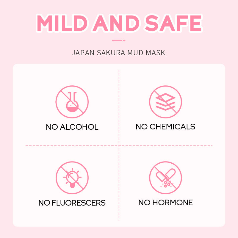 Laikou Sakura Mud Mask Cream - 90g