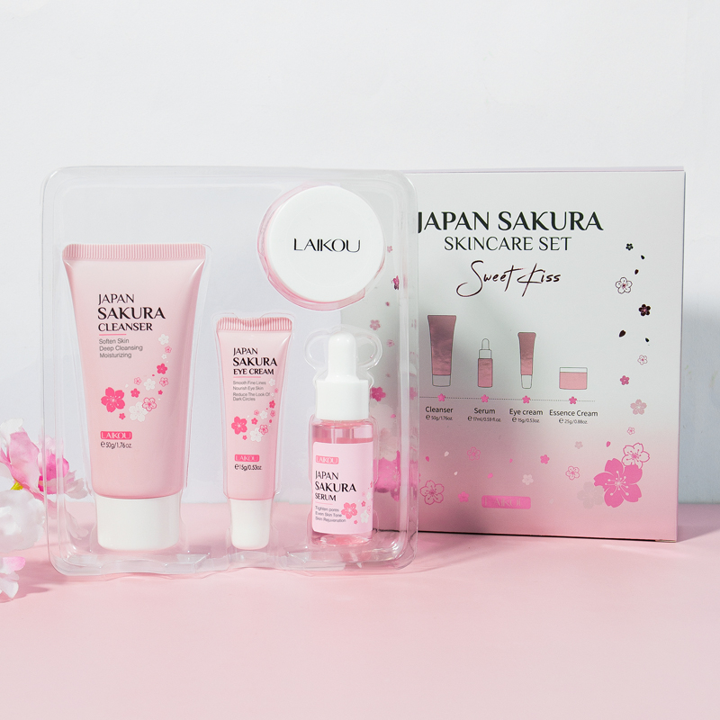 Laikou Japan Sakura Whitening Skin Care 4Pcs Set