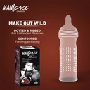 Manforce Wild Condom 3 In1 Chocolate Flavour (10 Pcs Pack)