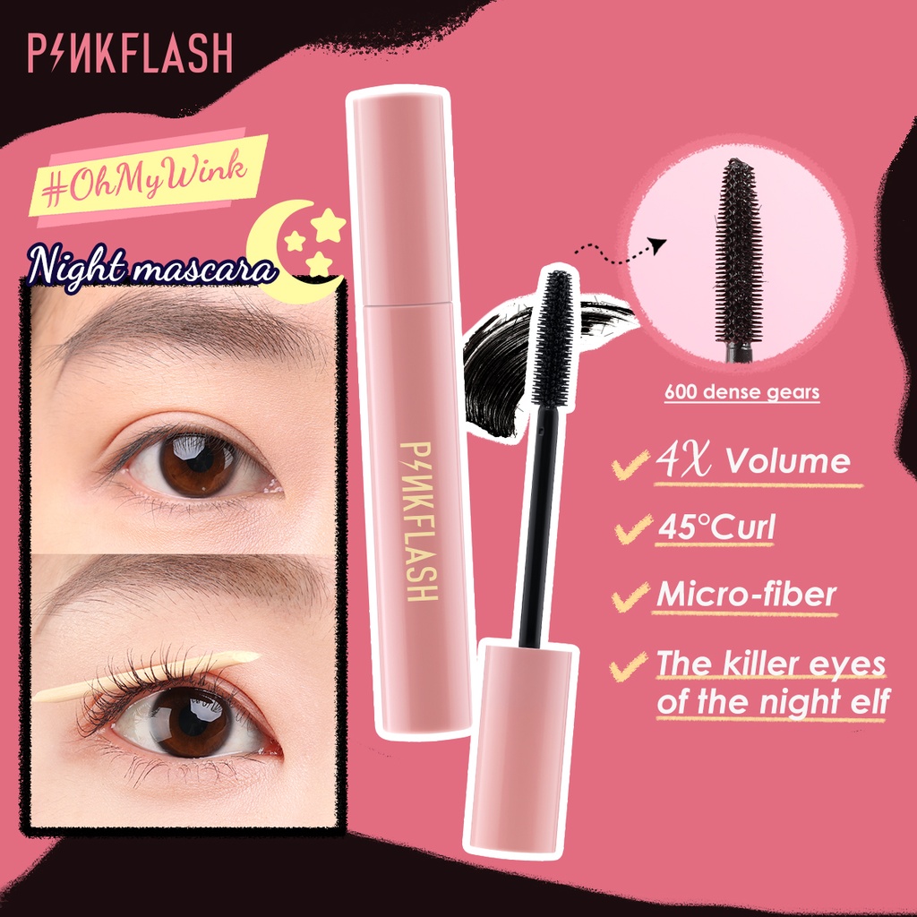 PFE08 - PINKFLASH Waterproof Night Mascara (7ml)