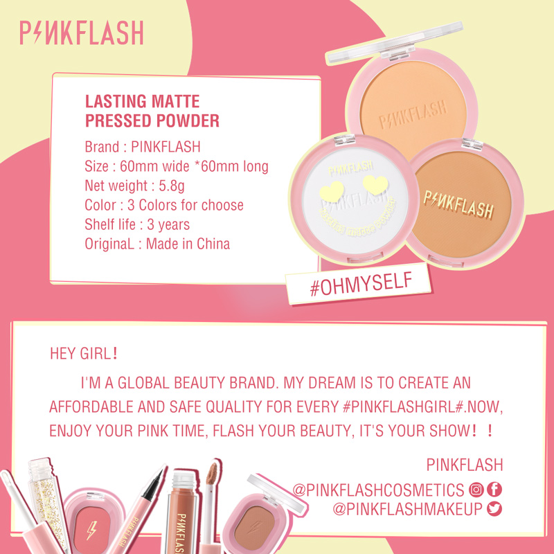 PFF08 - PINKFLASH Lasting Matte Pressed Powder