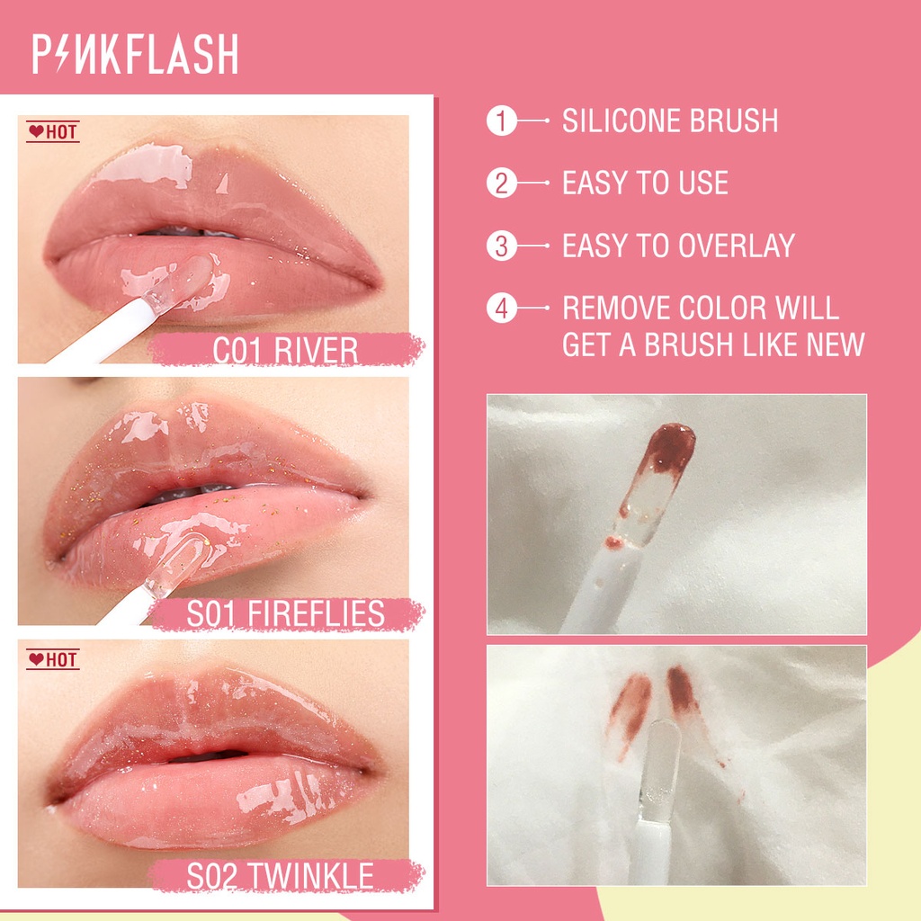 PFL02 - PINKFLASH Ever Glossy Moist Lip Gloss