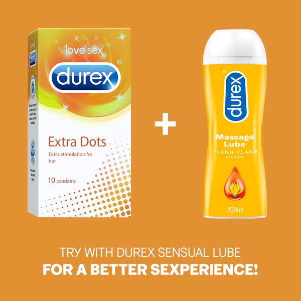 Durex Extra Dots Condoms (03 Pcs Pack)