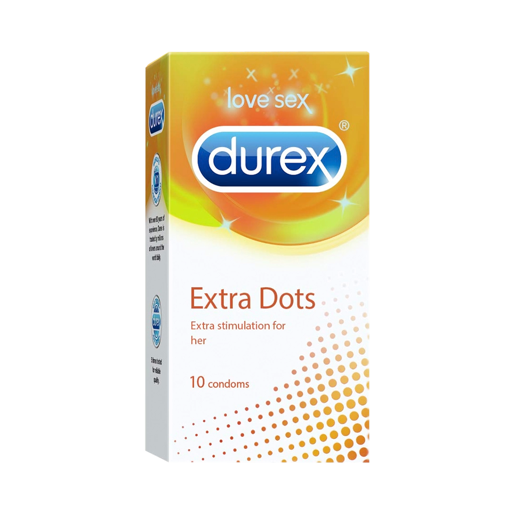 Durex Extra Dots Condoms (10 Pcs Pack)