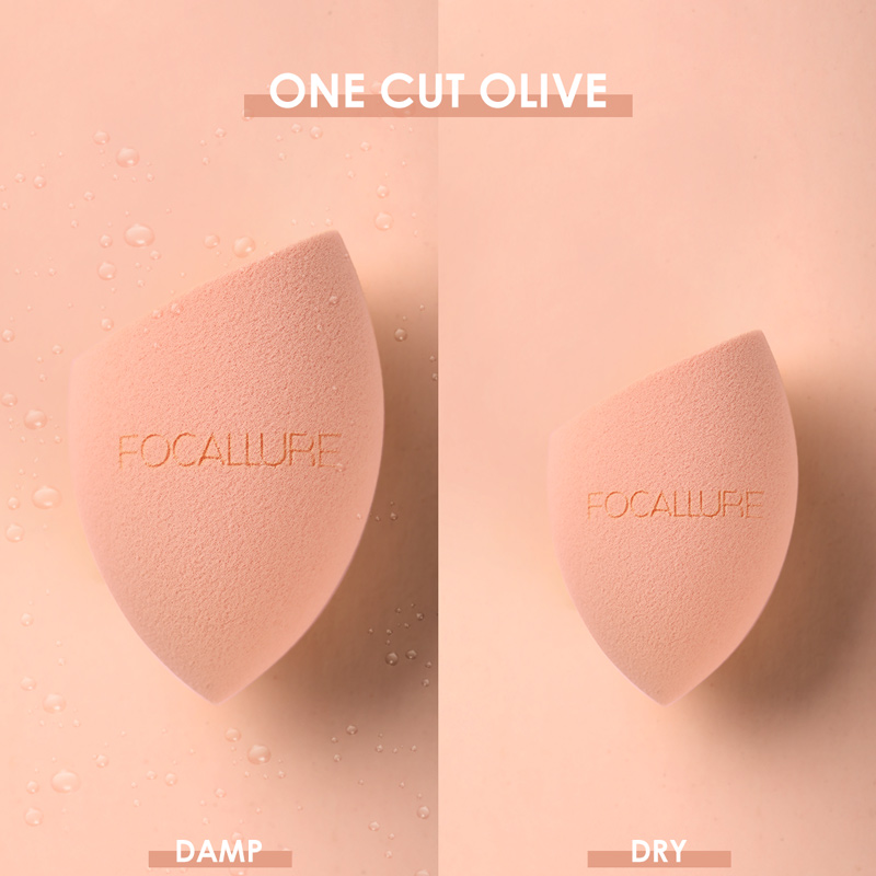 FA136 - Focallure MATCHMAX Latex-Free Beauty Blender - One Cut Olive