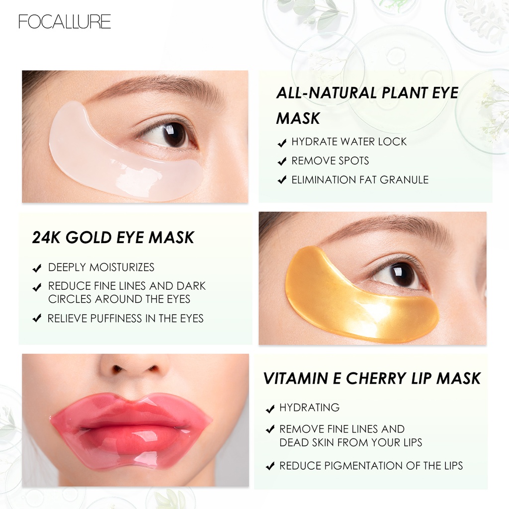 FASC01 - Focallure Collagen Crystal 24K Gold Pure Luxury Eye Mask