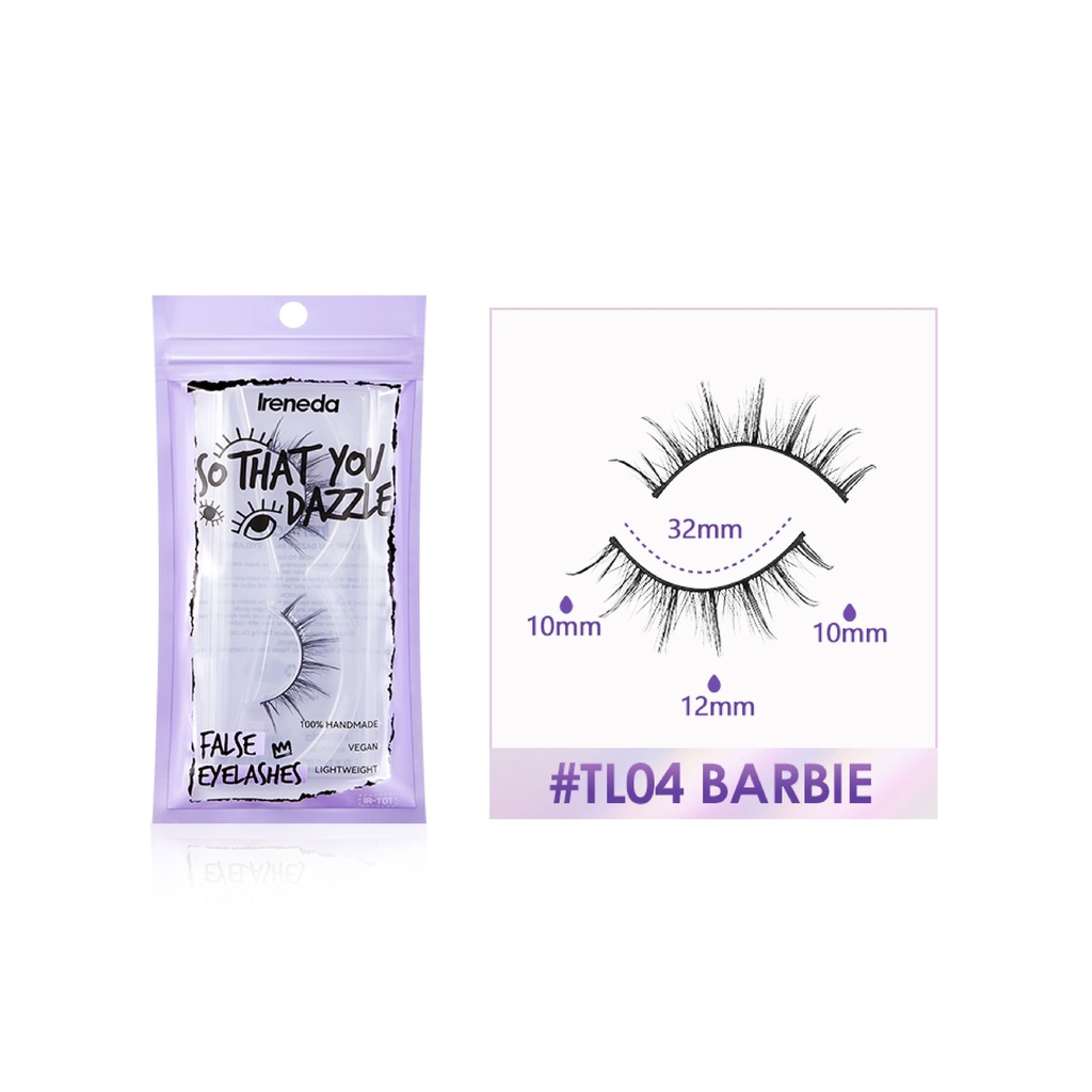 Ireneda So That You Dazzle False Eyelash - TL04 Barbie (IR-T01)