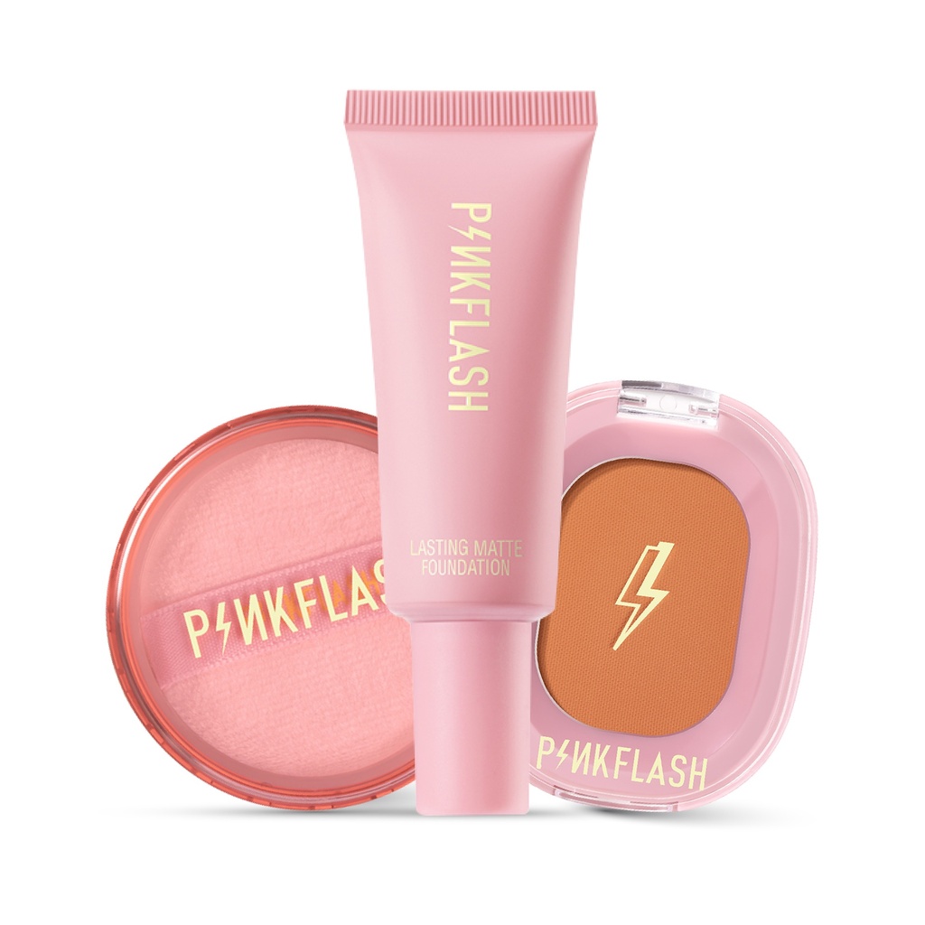 Pink Flash Simple Makeup Combo