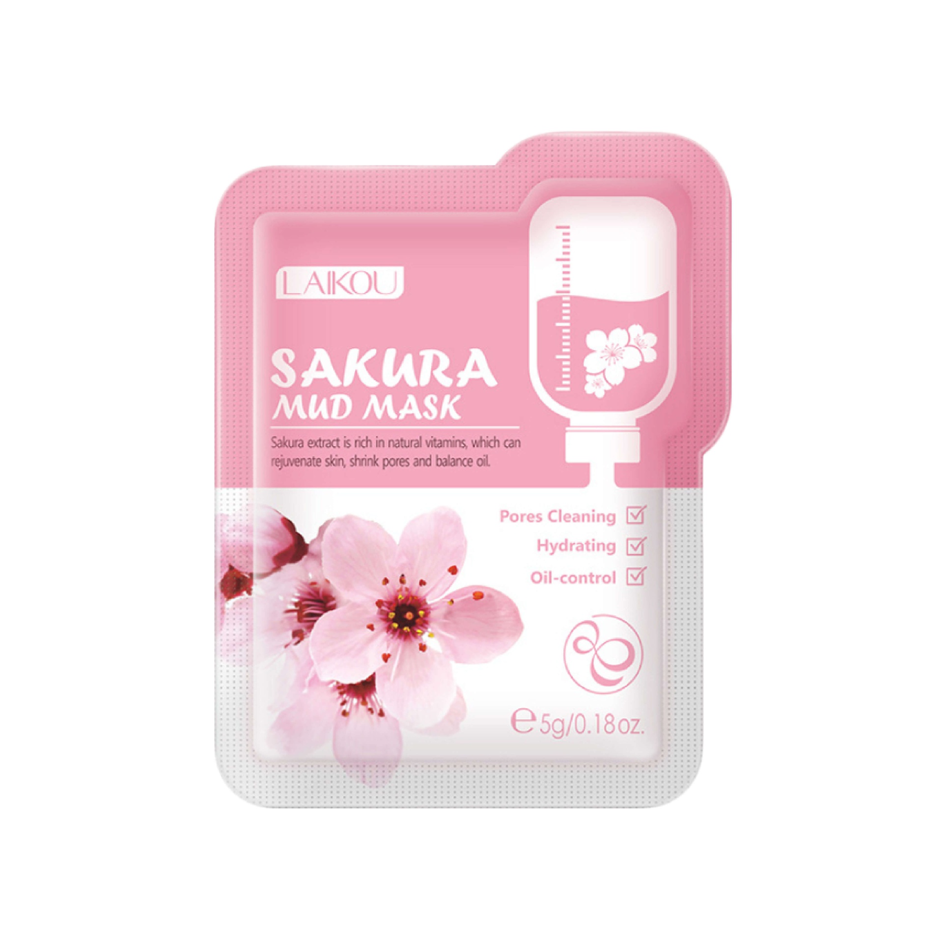 Laikou Sakura Mud Mask: 06 Pcs